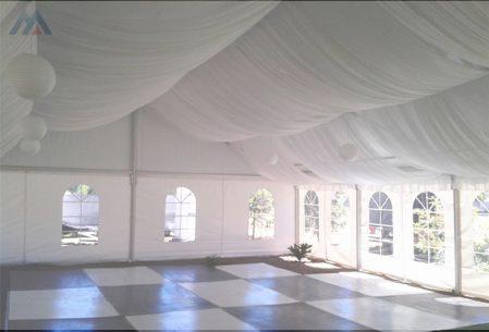 decorated party tent