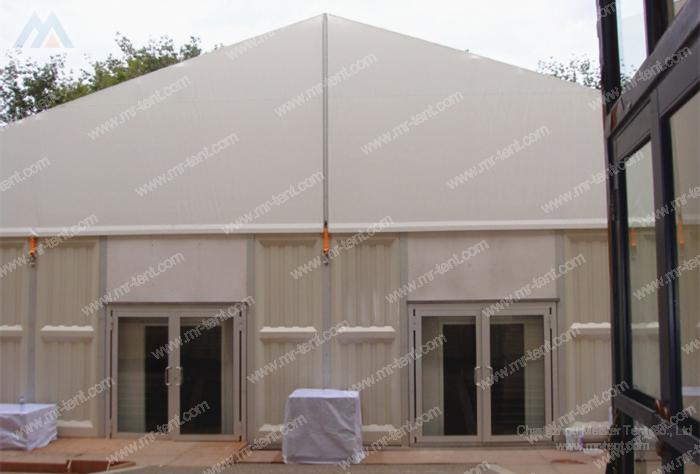 big hard wall church tent for events