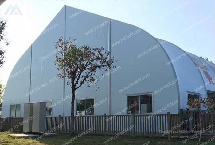 big solid TFS curve warehouse tent