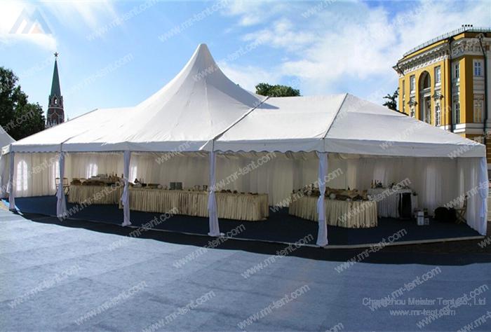 mixed high peak tent group for events