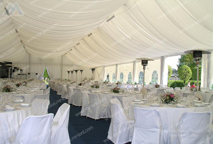 200 seater house shaped wedding tent