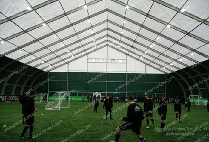 large curve roof tennis court tent