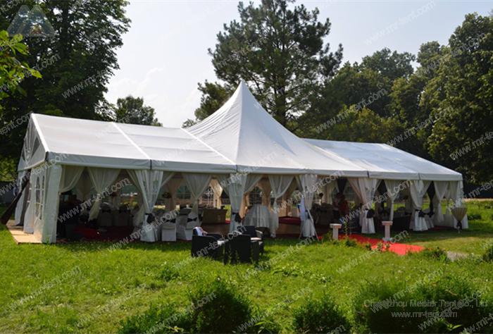 luxury high peak wedding party tent